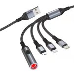 4 In 1 6A Fast Charging Data Cable Multifunctional Cigarette Lighter