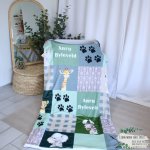Fleece Blanket Safari Patchwork