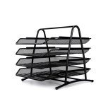 Deli 9184 4 Tier L tray Set Black