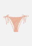 Tie Tanga Bikini Bottoms - Red patterned