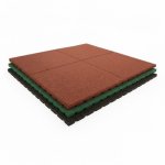 Rubber PlayGround Tiles 1 1 M