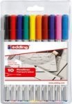 Edding Fine Liner Wallet 10 Piece Assorted Colours
