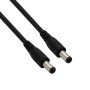 GIZZU 12V Male To Male Extender 2.5MM Power Cable For GUP45W And GUP36W Black