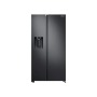 Samsung 617L Side By Side Fridge With Ice Dispenser - Gentle Black
