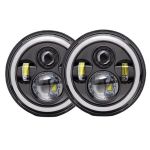 Zs - 2PCS 7 Inch Round LED Headlights For Jeep
