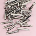 50PCS Metal Hair Clips 3CM 4CM 4.5CM 5.6CM 6.6CM 7.7CM For Diy Jewelry Hairstyle Tool Accessories