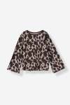 GIRLS Long Sleeve Tee - 10 Brown