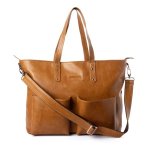 Jeankelly 2 Pocket Faux Leather Shopper