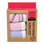 Jockey Girls 3 Pack French Cut Panties In Pink Multi - Pink Multi 13 - 14 Years