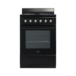 60CM 84LT 4 Plate Front Panel Stove Black