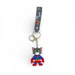 Gray Cartoon Sweatshirt Pikachu Keychain