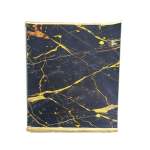 1.5 X 2M Marble Design Carpet Black & Gold