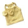 Cat Knitwear Soft Breathable Cotton Bowknot Dog Sweater Yellow XL