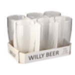 Willy Beer Glass 6 Piece Set
