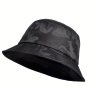 Camouflage Print Bucket Hat Wide Brim Sunscreen Summer Packable Outdoor Military Fisherman Hat