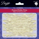 Diane Pointed Roller Picks White 3 Inch 100 PACK