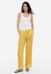 Wide Pull-on Trousers - Yellow