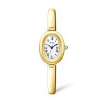Women's Two-tone Oval Watch - Cream White Dial
