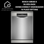 Bosch Series 8 - Silver-inox Homeconnect Dishwasher - 14 Place Setting
