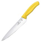 Victorinox Knives Victorinox Yellow 19CM Plain Fibrox Carving Knife