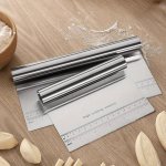 1PC Stainless Steel Pastry Scraper With Scale For Rv Kitchens Noodle Cutter Cake Scraper Dough Divider Baking Accessories