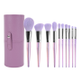 Glam Essential 10 Pcs Makeup Brushes + Storage Container Combo Set