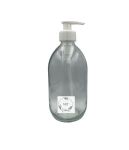 -empty Clear Glass Bottle & White Lotion Pump - 6 Pack