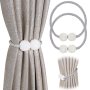 2PCS Magnetic Curtain Tiebacks Window Tieback Holder Decorative Rope Fixer Classic Tie Design For Home Office Window Drapes Length 42CM