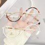 Anti-Blue Light Round Glasses With PC Lenses And Stainless Steel Frame