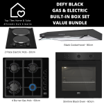 Defy Black Gas & Electric Built-in Box Set - Value Bundle