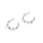 The Realm Hoop Earrings In Silver