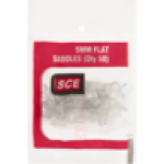 SCE White Flat Ripcord Saddles 5MM