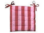 Cotton Striped Outdoor Chair Pad Square 40X40CM