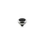Galant Jet Hematite Interchangeable Top - 13MM