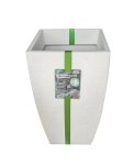 All In One Modern Square Japi Planter In Off White - 3 Sizes - Large
