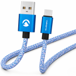 Volkano Fashion Series Micro USB Cable 1.8M - Sky Blue VK-20060-SBL