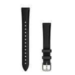 Garmin Lily 2 Bands 14 Mm Black Leather With Cream Gold Hardware