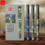 Wuqiannian Camouflage Gel Rollerball Pens 3 6PCS Set - Ergonomic Plastic Water-resistant Quick Drying Ink Comfort Grip Extra Fin