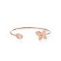 Bloom & Leaf Cuff - 18KT Rose Gold Vermeil