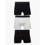 Polo Mens Multi Knite Boxer 3 Pack In Navy black white - Navy 2XL