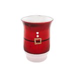 Santa Xmas Hurricane Vase 7.5CMX9CM