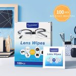 Lens Wipes Individually Packaged Glasses Wipes 100PCS 50PCS 30PCS 20PCS Pre-moistened Lens Cleaning Wipes Lens Care Cleaning W