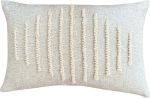 Zulu Pattern 5 Punch Needle Rectangular Scatter Cover - Natural On Oatmeal