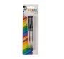 Gel Pens - Black Ink - Black & Transparent - 2 Pieces - 35 Pack