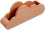 Wooden Business Card Holder Beech Wood Base Desk Card Organizer Stand