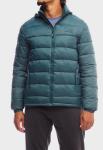 Jeep Mens Core Long Sleeve Puffer Jacket In Green - Green 5XL