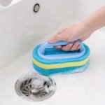 1PC Kitchen Bathroom Cleaning Magic Sponge Glass Wall Toilet Ceramic Cleaning For Indoor Outdoor Garden Pool Cleaning Supplies