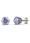 DESTINY Birthstone June alexandrite Earrings With Swarovski Crystals In A Macaroon Case