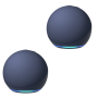 Amazon 2 X - Echo Dot 5TH Gen - Deep Sea Blue Parallel Import