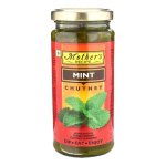 Mothers Recipe Mint Sauce Mint Chutney Pudina Chutney 250G - Fresh Tangy & Lightly Spicy Dip Ideal Spread For Kebabs Samosas &